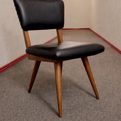HD Buttercup Solid Wood & Real Leather Accent/ Dining / Office Chair – Like New