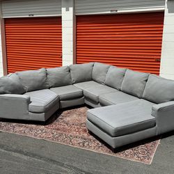 Ashley’s Downfeather Cuddler Chaise Sectional Couch Set Free Curbside Delivery 