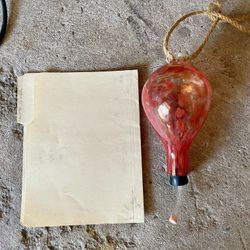 Glass Hummingbird Feeder