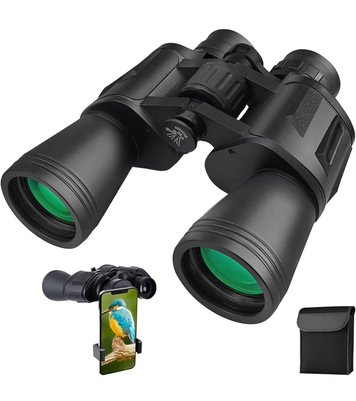 20x50 Binoculars for Adults, HD High Powered Professional Binoculars for Bird Watching Travel Stargazing Concerts Outdoor Sports-BAK4 Prism FMC Lens,W