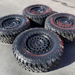Tacoma Ranger Jeep Brand New 17” Fuel Zephyr Wheels With 32” Mericus Mud Terrain Tires Rims Rines
