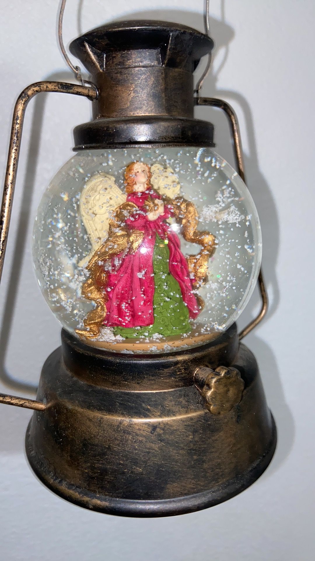 Angel Snow Globe Plays Silent Night Song