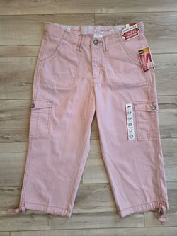 Lee Women's Capri Pants Size 12 Medium Pink Comfort Fit