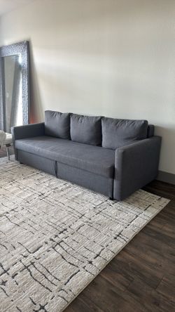 FRIHETEN Sleeper sofa, Skiftebo dark gray