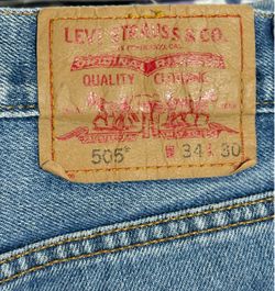 Levi Relaxed Fit 505 33 x 30 Made in the USA