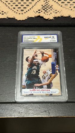 2003 SI for Kids LeBron James Rookie Card WCG 10