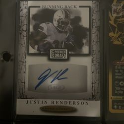 Sighed foot ball card