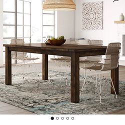 Farmhouse dining table and chairs