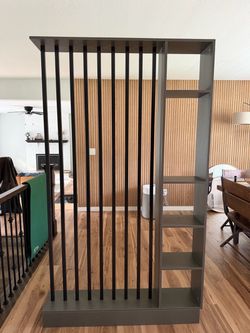 Room Divider with shelves