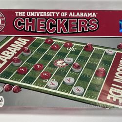NCAA Alabama Crimson Tide Checkers Game Board New Factory Sealed