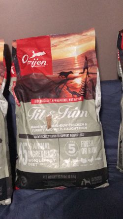 Pet Dog Food Orijen  Fit Trim Set 3  Bags 23.5 lbs