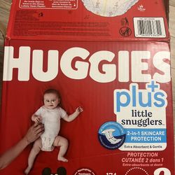 2 Huggies Diaper Pack (58) Each Pack 