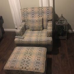 Sofa Chair with Feet Stool