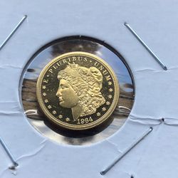 Cook Islands 2024 Morgan $5 – 24% Gold – .0239 oz AGW – 1/10 oz Coin /- Send Me Your Offer-/
