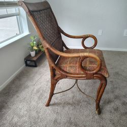 Wooden chair with cushion 