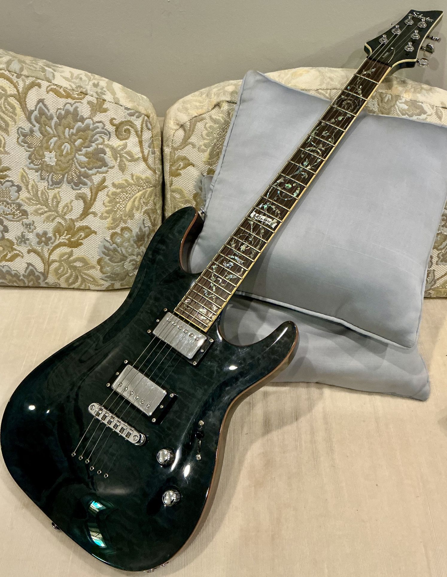 2007 Schecter Classic Diamond Series - RARE Vines Of Life Fretboard Inlay
