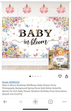 Baby In Bloom Backdrop 