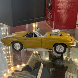 Toy car missing wheel