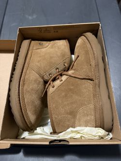 UGG Woman Size 4 Ankle Boots Neumel Chukka Chestnut UGGPlush Wool