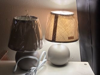 3-Set Small Table Lamp with Fabric Shade