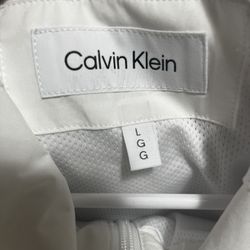 Size Large Calvin Klein Windbreaker (white)