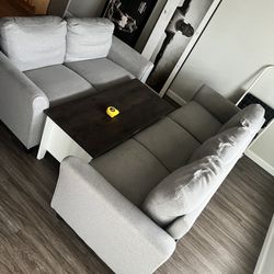 2 Couches + Lift Coffee Table – $250 TODAY (Lakewood)