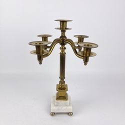 Antique Brass Candlestick Holder 