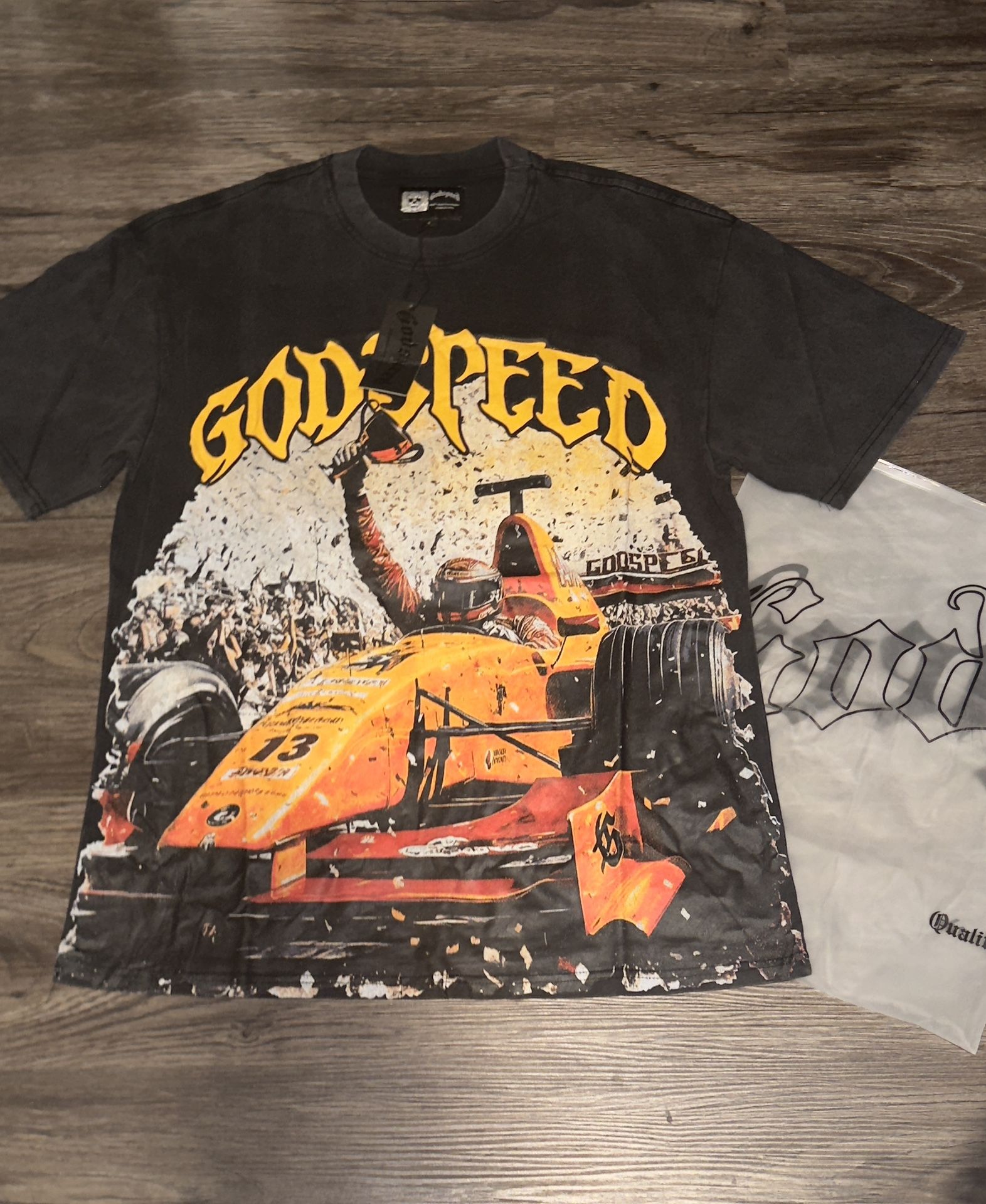 Godspeed F1 Finish-line Tee Black
