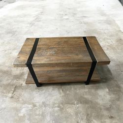 42" Modesto Solid Coffee Table Brown - Alaterre Furniture