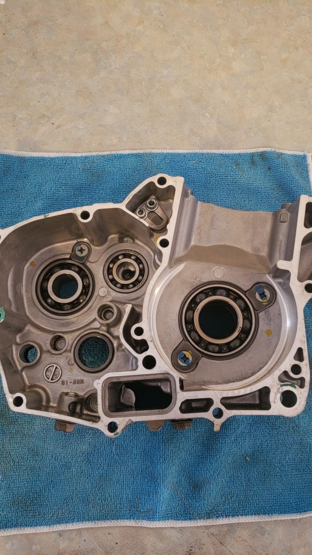 2014 RMZ250 Left Side Engine Case