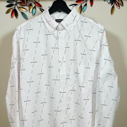 BALENCIAGA, ALL OVER PRINT LOGO SHIRT 2024 !!!
