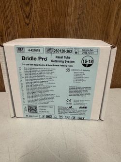 Bridle Pro Nasal Tube Retaining System 16–18 Fr – Box of 5 Kits (New)