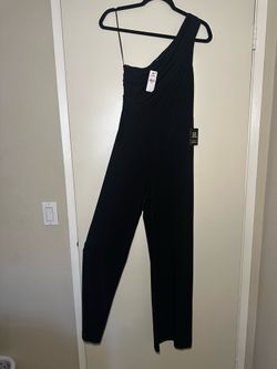 Express One-Shoulder Black Jumpsuit