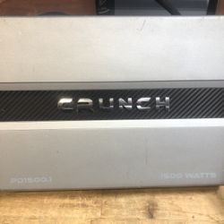 CRUNCH 1500 Watts BASS  MAXIMUM POWER AMPLIFIER 