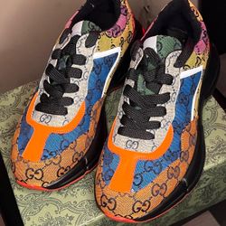 Gucci GG Rhyton 'Beige Orange Blue'