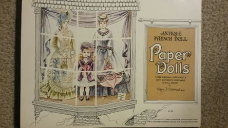 1975 Antique French Doll paper dolls