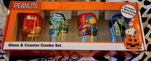 PEANUTS & SNOOPY GLASS CUPS