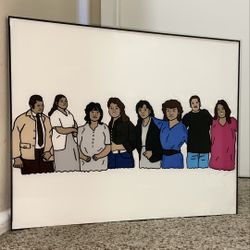 Glass Paintings Family, Friends, Pets, Anime & Cartoon Portraits Available LOCATED IN COVINA