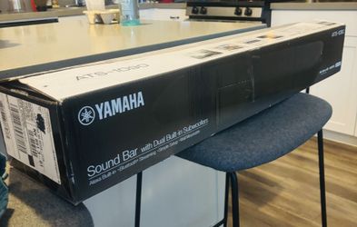 Yamaha ATS-1090 2.1 Channel Soundbar System w/ Built-in Dual Subwoofers – Bluetooth, HDMI ARC, Clear Voice
