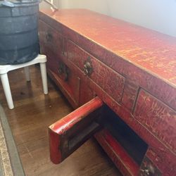 Antique Chinese Elm And Fir Chest 