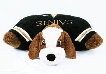 Pillow Pets New Orleans Saints NFL 20in Plush Stuffed Dog Pillow Super Soft