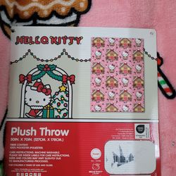 Hello Kitty Ginger House Plush Throw
