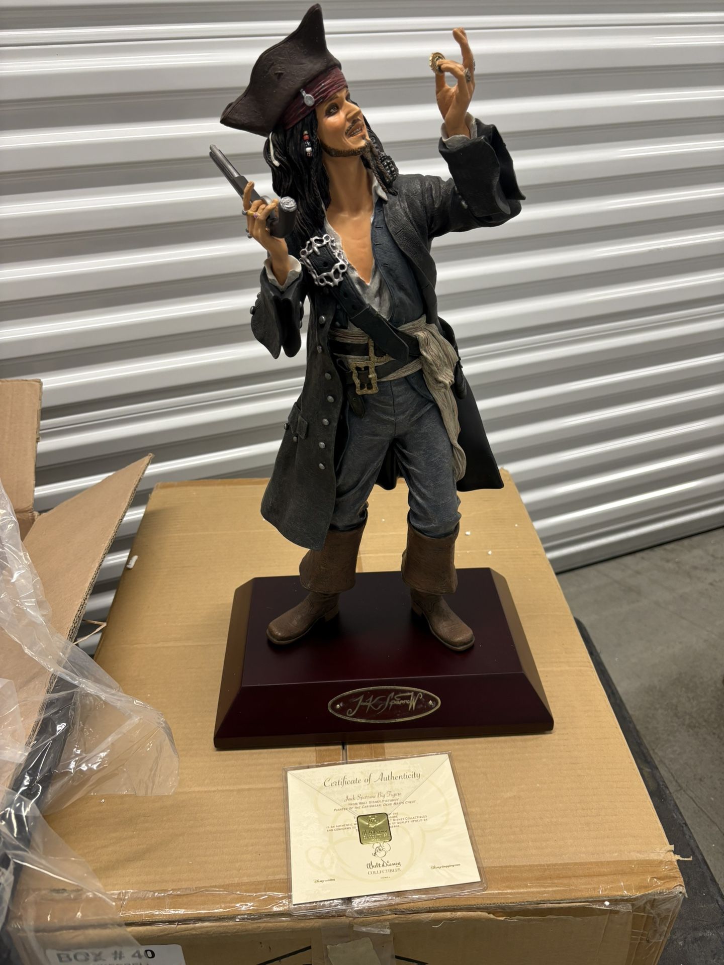 Disney Pirates Of The Caribbean Jack Sparrow Big Fig Statue