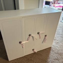18in Doll Our Generation wooden Wardrobe