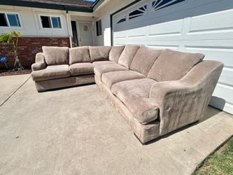 Two piece sectional sofa couch