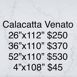 Quartz Countertop 26”x112” $250