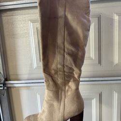 used  once for costume beige boots 