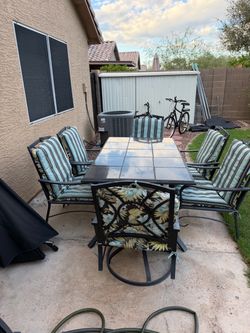 Outdoor table and chairs