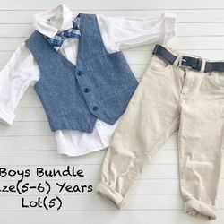 Boys Bundle Of Clothes Gymboree, H&M  & Chaps Size(5-6) Yrs  Lot(5)