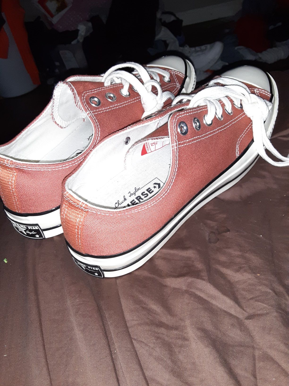 Vuntage Rusty red converse size10 M